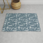 Family of Tigers (Monochrome)  Rug Gallery Image 1