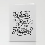 What's The Best That Could Happen Typography Print Wall Art Home Decor Stationery Card Gallery Image 2