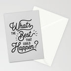 What's The Best That Could Happen Typography Print Wall Art Home Decor Stationery Card Gallery Image 2