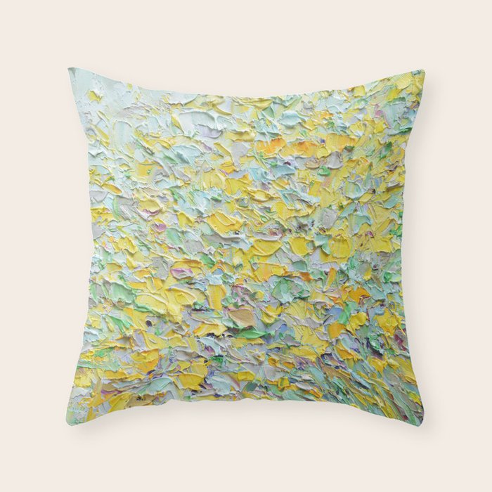 Forsythia Spring Throw Pillow Gallery Image 1