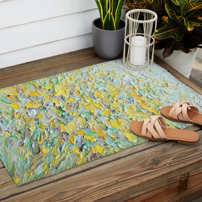 Forsythia Spring Outdoor Rug Gallery Image 2