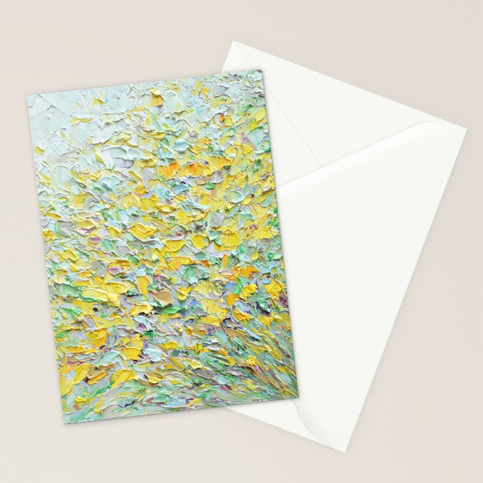 Forsythia Spring Stationery Card Gallery Image 2