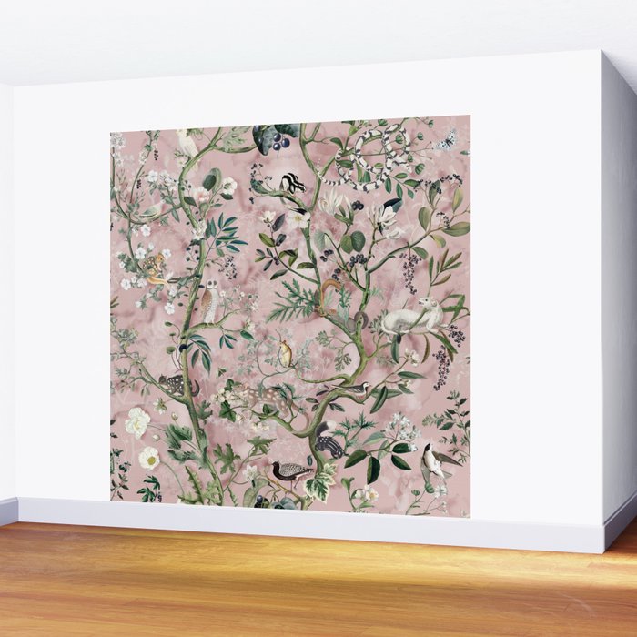Wild Future pink Wall Mural Gallery Image 2