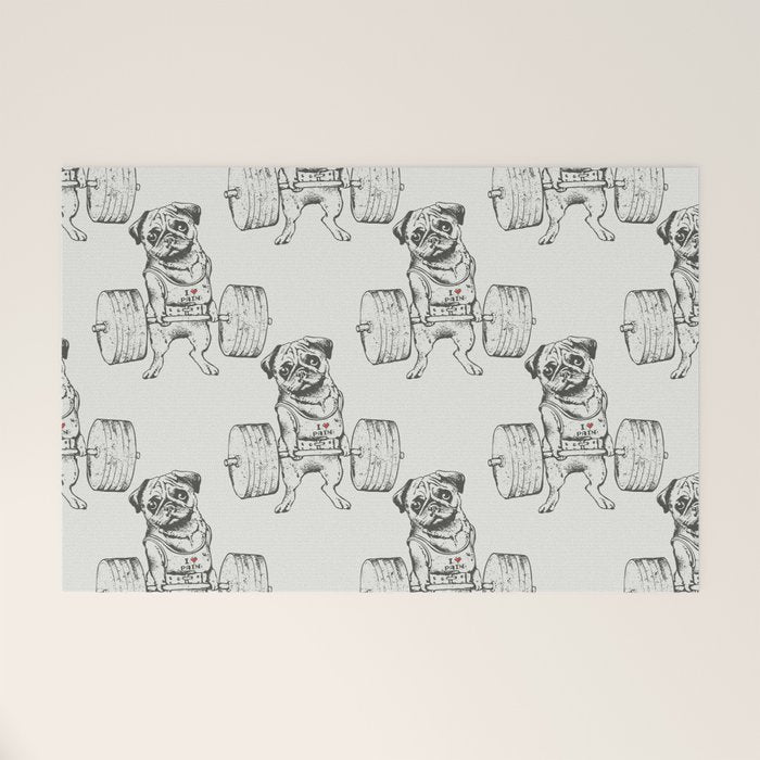 Pug Lift Welcome Mat Gallery Image 1