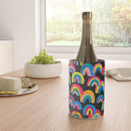 Abstract Rainbow Arcs â Charcoal Wine Chiller Gallery Image 4