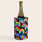 Abstract Rainbow Arcs â Charcoal Wine Chiller Gallery Image 1