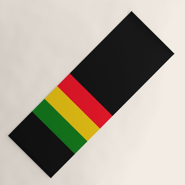 Rastafarian Colors Yoga Mat Gallery Image 1