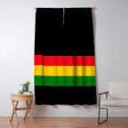 Rastafarian Colors Window Curtain Gallery Image 5