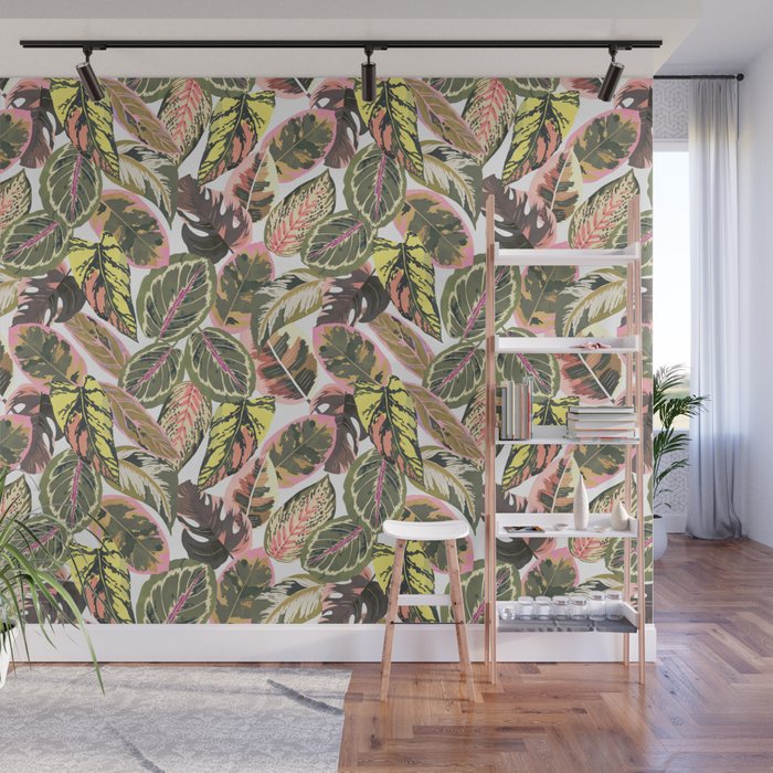 Wild jungle botanical leaves 63 Wall Mural Gallery Image 1