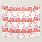Vintage Rotary Phone - Peach Palette Wall Tapestry Gallery Image 4
