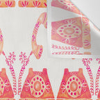 Vintage Rotary Phone - Peach Palette Wall Tapestry Gallery Image 3