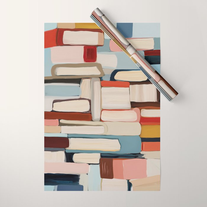 Stacked Stories Wrapping Paper Gallery Image 1