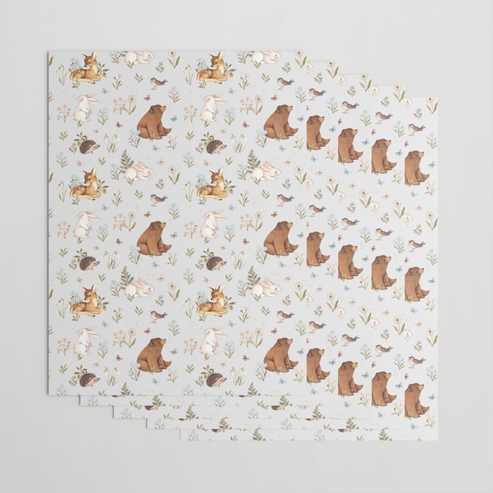 Blue Meadow Wrapping Paper Gallery Image 3