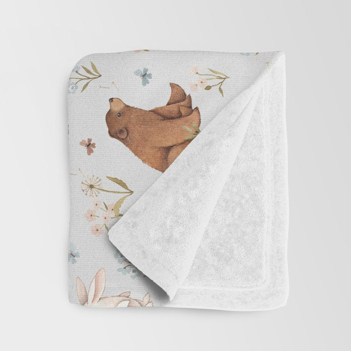 Blue Meadow Throw Blanket Gallery Image 3