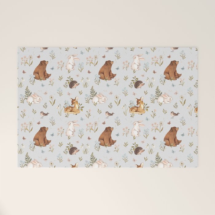 Blue Meadow Welcome Mat Gallery Image 1