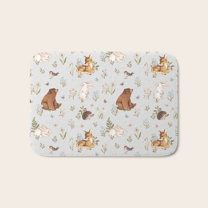 Blue Meadow Bath Mat Gallery Image 1