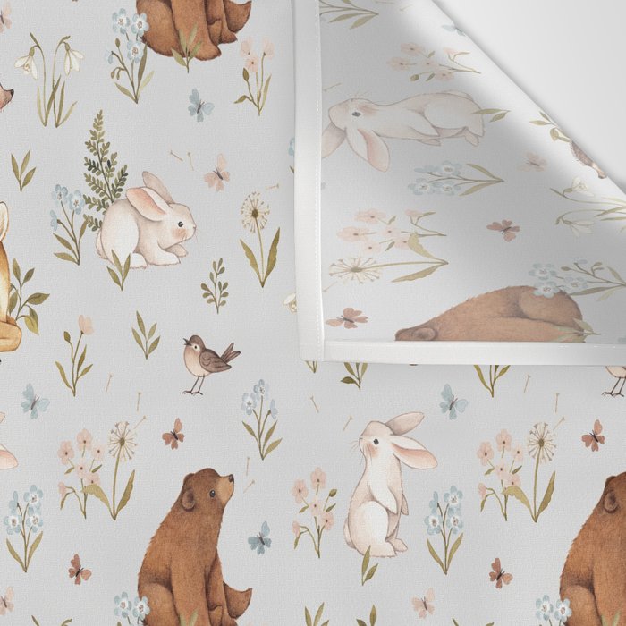 Blue Meadow Wall Tapestry Gallery Image 3