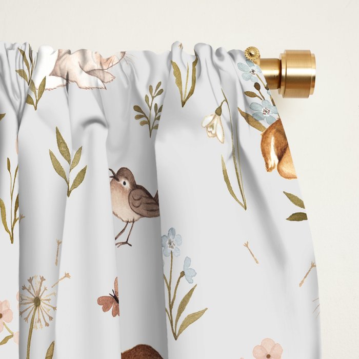 Blue Meadow Window Curtain Gallery Image 2