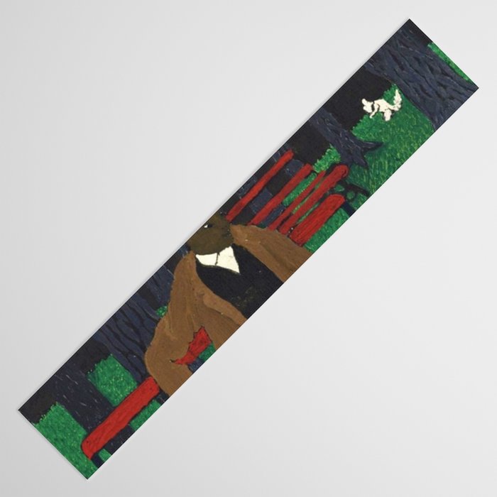 African American Masterpiece 'Man on a Bench' by Horace Pippin Table Runner Gallery Image 3