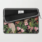 Vintage & Shabby Chic - Botanical Tropical Night Pattern  Laptop Sleeve Gallery Image 2