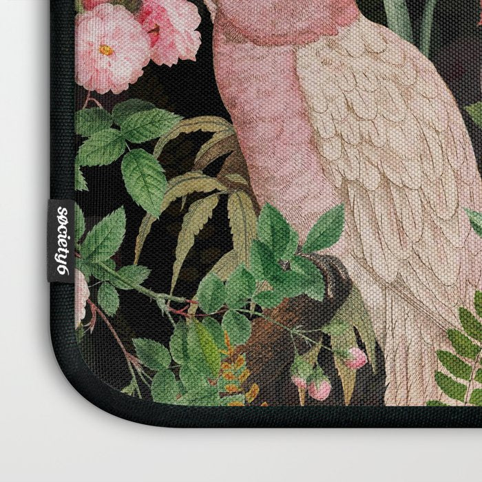 Vintage & Shabby Chic - Botanical Tropical Night Pattern  Laptop Sleeve Gallery Image 3