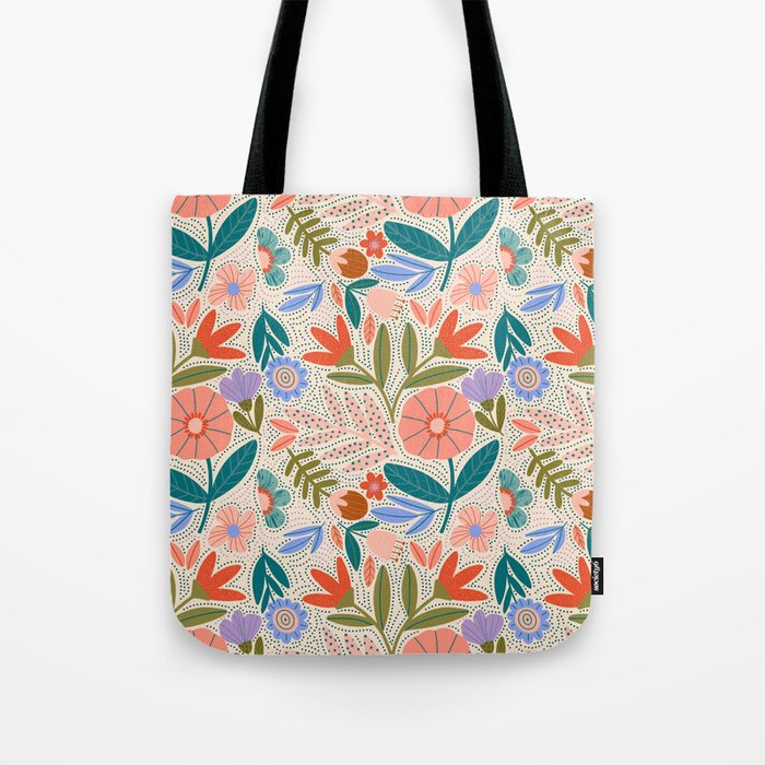 Happy Print  Tote Bag Gallery Image 1