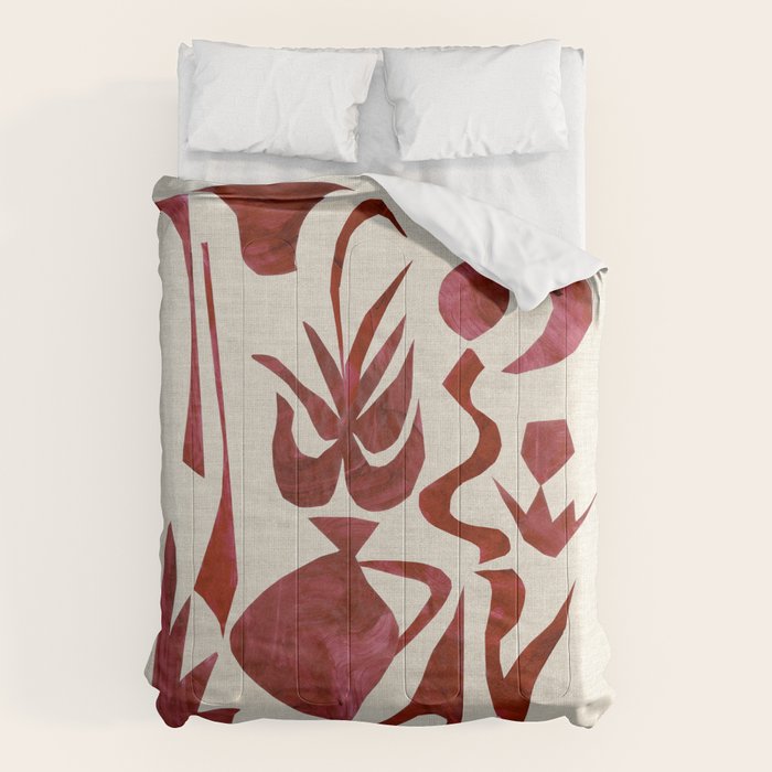 Crimson Dream In Cream Comforter Gallery Image 1