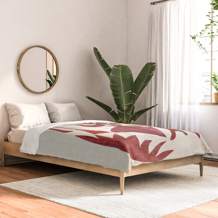 Crimson Dream In Cream Comforter Gallery Image 2