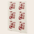 Crimson Dream In Cream Wallpaper Gallery Image 2