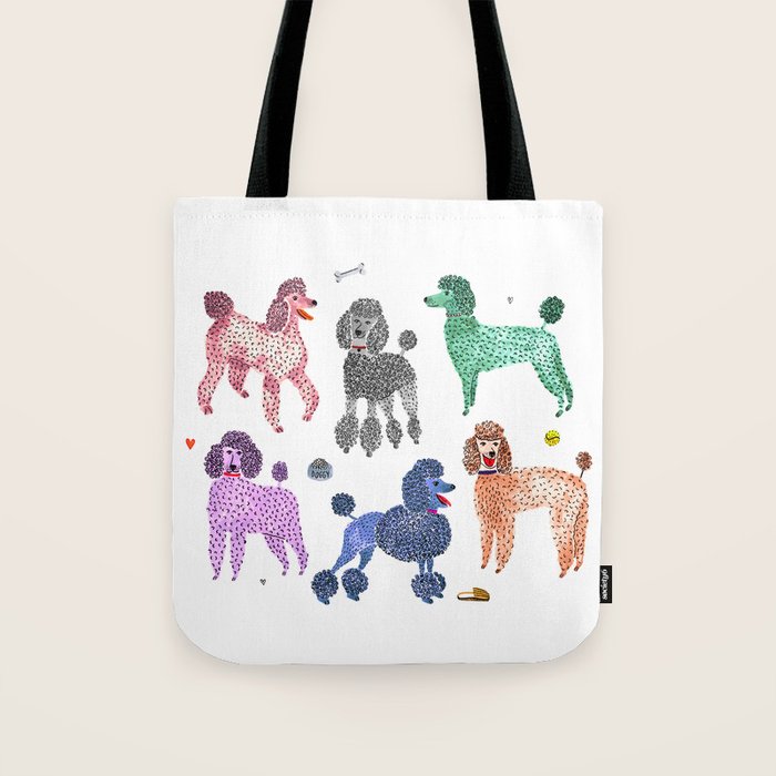 Poodles by Veronique de Jong Tote Bag Gallery Image 1