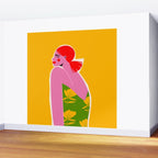 Pink Lady Wall Mural Gallery Image 2