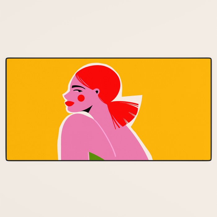 Pink Lady Desk Mat Gallery Image 3