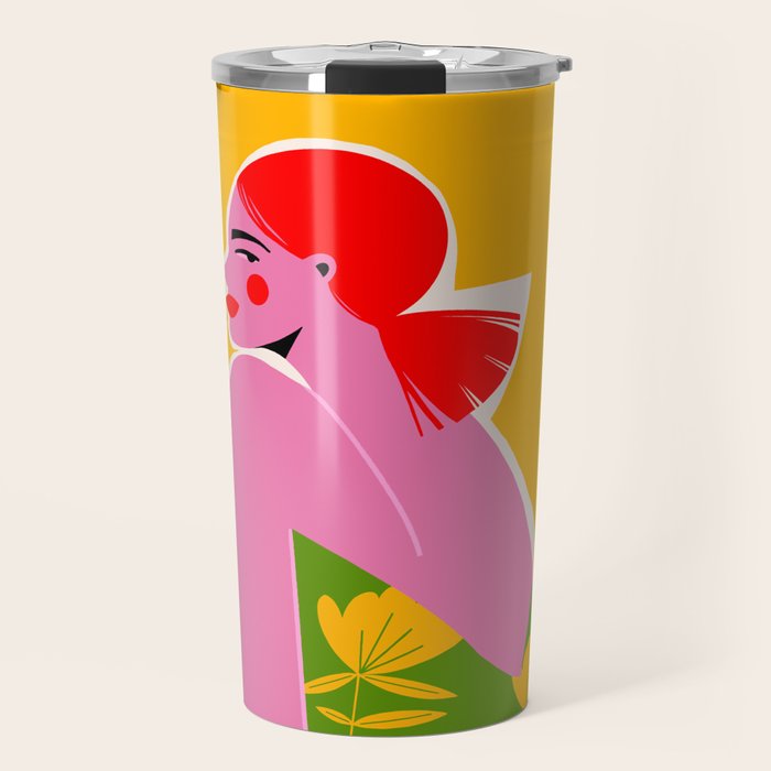 Pink Lady Travel Mug Gallery Image 1