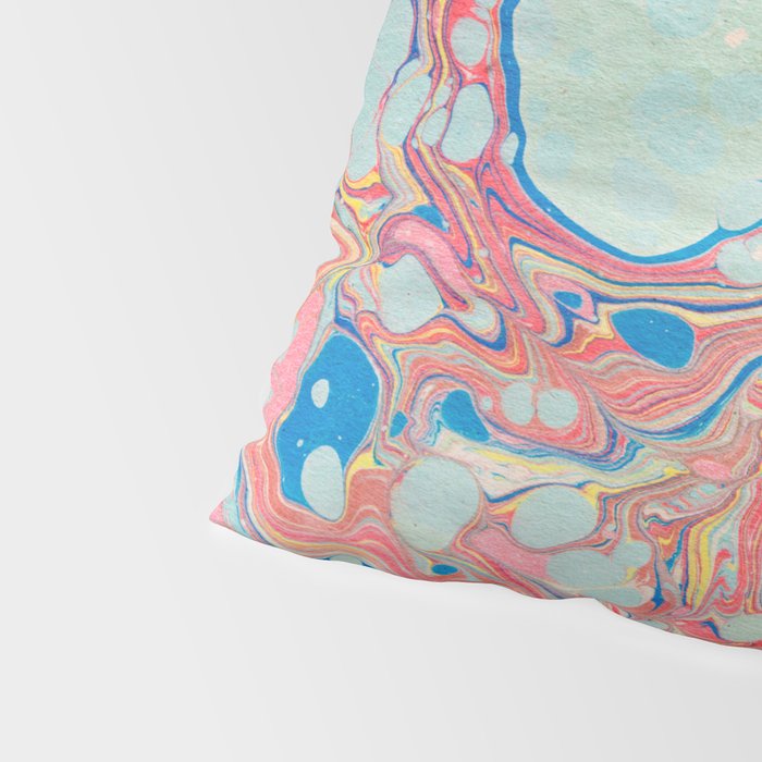 Bubblegum Candy Colors Jawbreaker Layers Pour painting Liquid Colors Funky Psychedelic Lava Lamp Pillow Sham Gallery Image 4