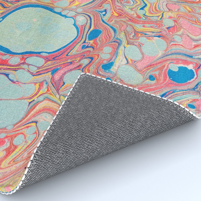 Bubblegum Candy Colors Jawbreaker Layers Pour painting Liquid Colors Funky Psychedelic Lava Lamp Rug Gallery Image 4