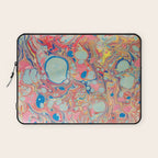 Bubblegum Candy Colors Jawbreaker Layers Pour painting Liquid Colors Funky Psychedelic Lava Lamp Laptop Sleeve Gallery Image 1