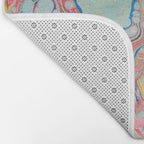 Bubblegum Candy Colors Jawbreaker Layers Pour painting Liquid Colors Funky Psychedelic Lava Lamp Bath Mat Gallery Image 2