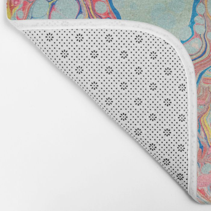 Bubblegum Candy Colors Jawbreaker Layers Pour painting Liquid Colors Funky Psychedelic Lava Lamp Bath Mat Gallery Image 2