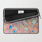 Bubblegum Candy Colors Jawbreaker Layers Pour painting Liquid Colors Funky Psychedelic Lava Lamp Laptop Sleeve Gallery Image 2