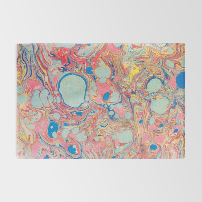 Bubblegum Candy Colors Jawbreaker Layers Pour painting Liquid Colors Funky Psychedelic Lava Lamp Rug Gallery Image 2
