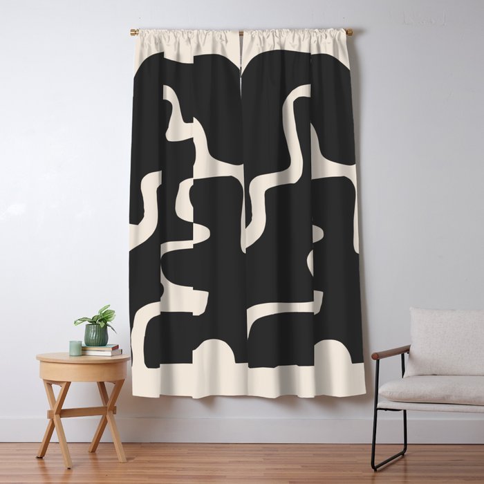 Modern Abstract Shapes 17 Window Curtain Gallery Image 1