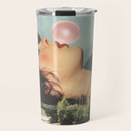 Bubble gum girl Travel Mug Gallery Image 1