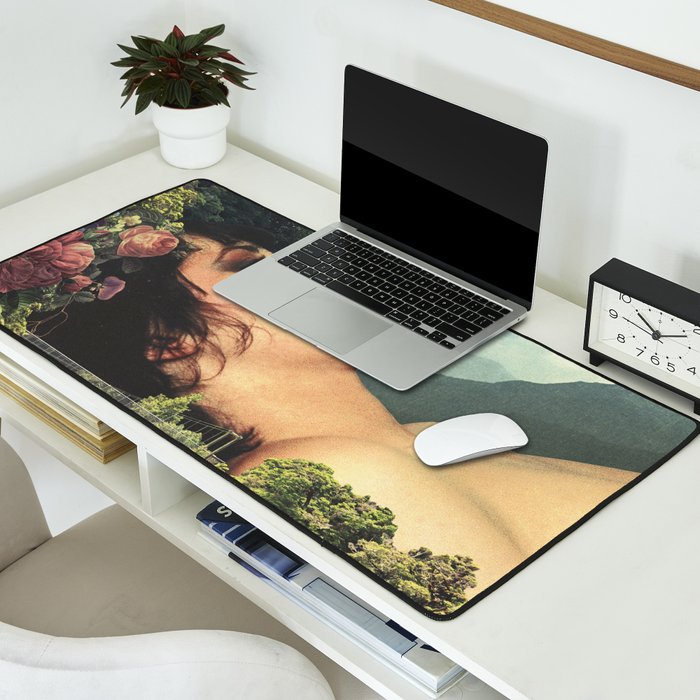 Bubble gum girl Desk Mat Gallery Image 2