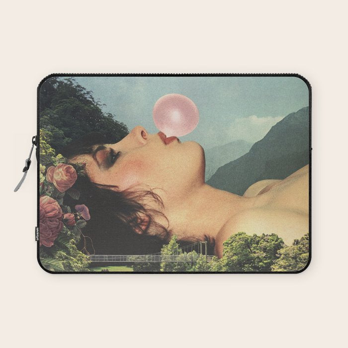 Bubble gum girl Laptop Sleeve Gallery Image 1