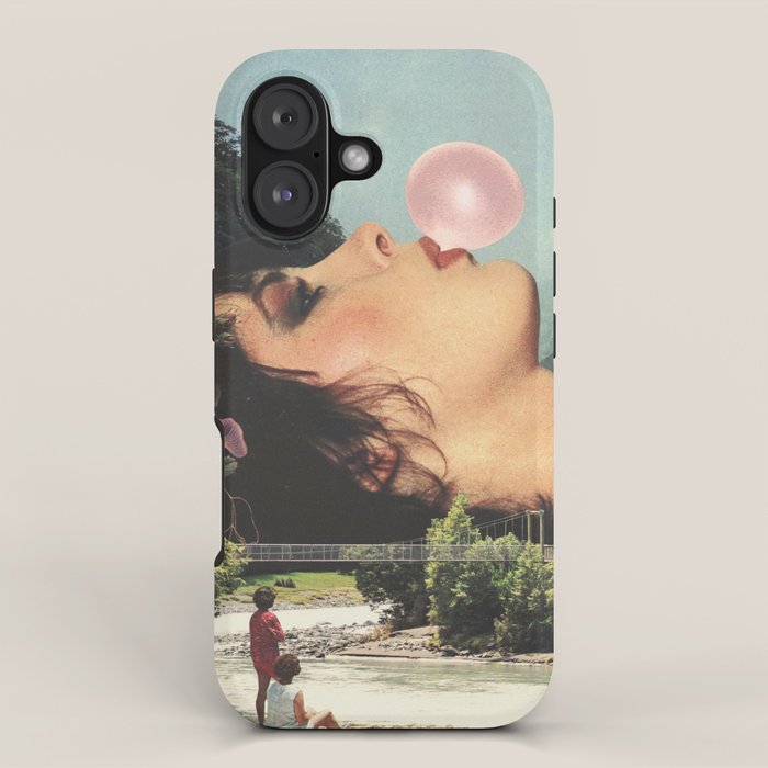 Bubble gum girl iPhone Case Gallery Image 1
