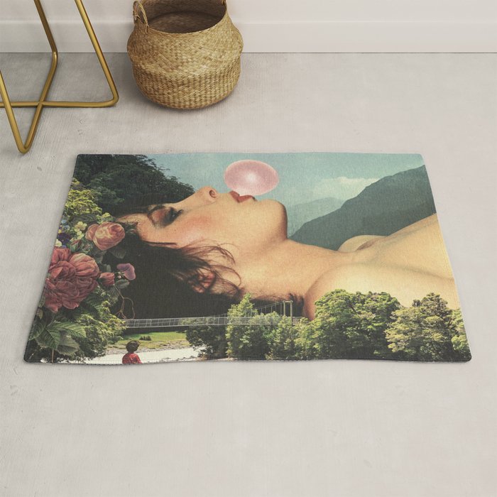 Bubble gum girl Rug Gallery Image 1