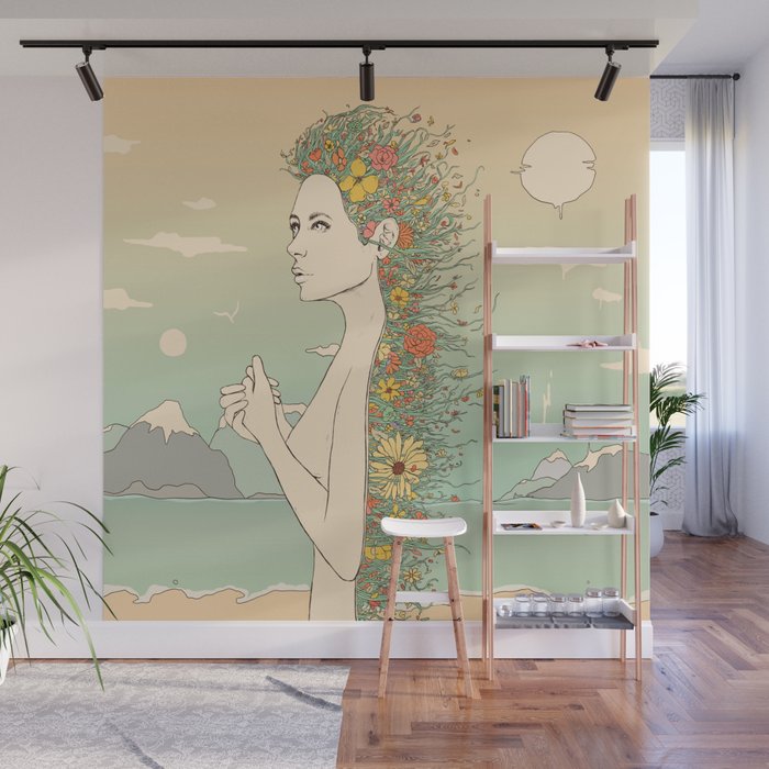 Facade of Existence (Let Life Blossom) Wall Mural Gallery Image 1