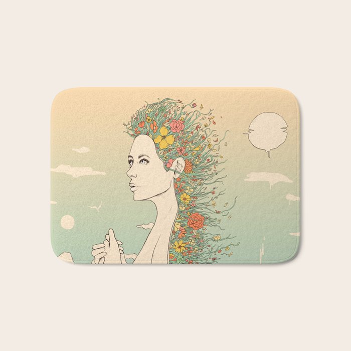 Facade of Existence (Let Life Blossom) Bath Mat Gallery Image 1