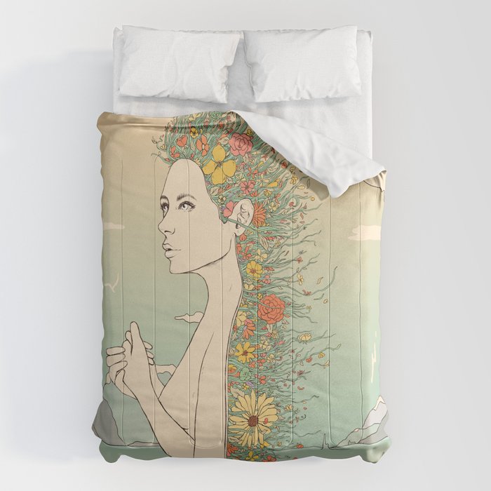 Facade of Existence (Let Life Blossom) Comforter Gallery Image 6