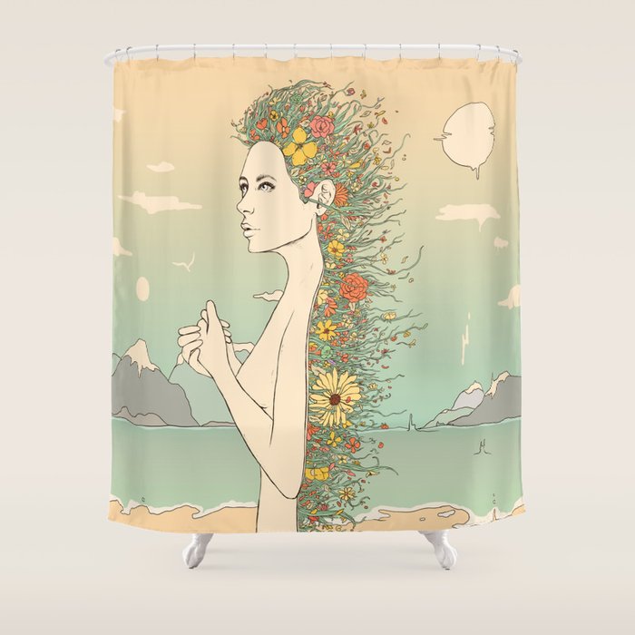 Facade of Existence (Let Life Blossom) Shower Curtain Gallery Image 1